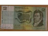 2 DOLLARS 1974/1985 year, AUSTRALIA