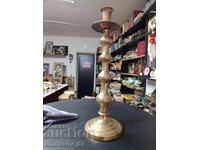 Large, bronze candlestick