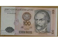 100 INTIS 1987, PERU - UNC