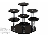 Acrylic stand with 7 levels - hexagonal design