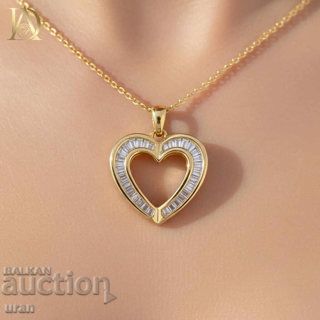 Nou pandantiv de aur cu diamante naturale de 0,50 ct