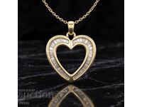 Nou pandantiv de aur cu diamante naturale de 0,50 ct