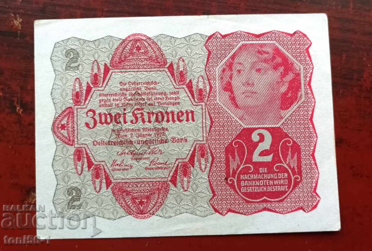 Austria 2 coroane 1922 Austria 2 coroane 1922