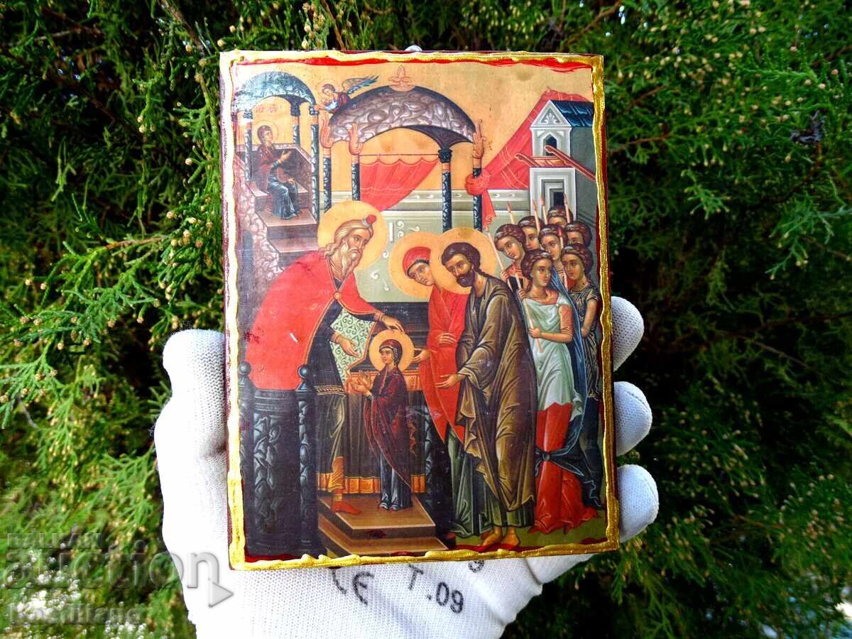 Icoană Ortodoxă Intrarea în Biserică a Maicii Domnului 2 cu preț € 13.00 | 25.43 BGN