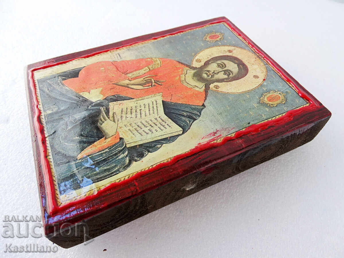 Аукцион Православна икона  на Иисус Христос Вседържител VCH4