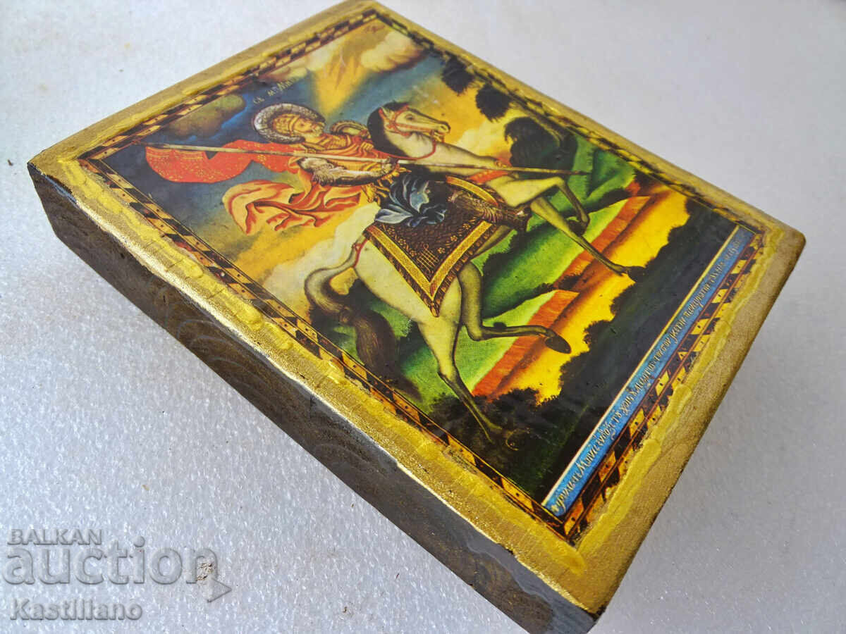 Icoană ortodoxă a Sfântului Mare Mucenic Mina - 5