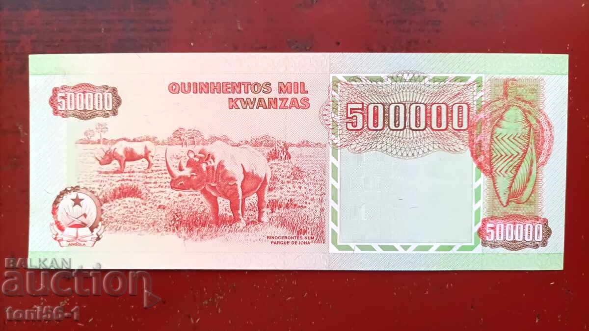 Angola 500 000 kwanza 1991 UNC cu preț € 8.00 | 15.65 BGN