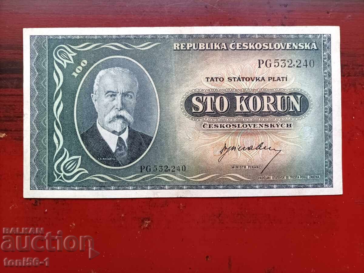 Cehoslovacia 100 coroane 1945