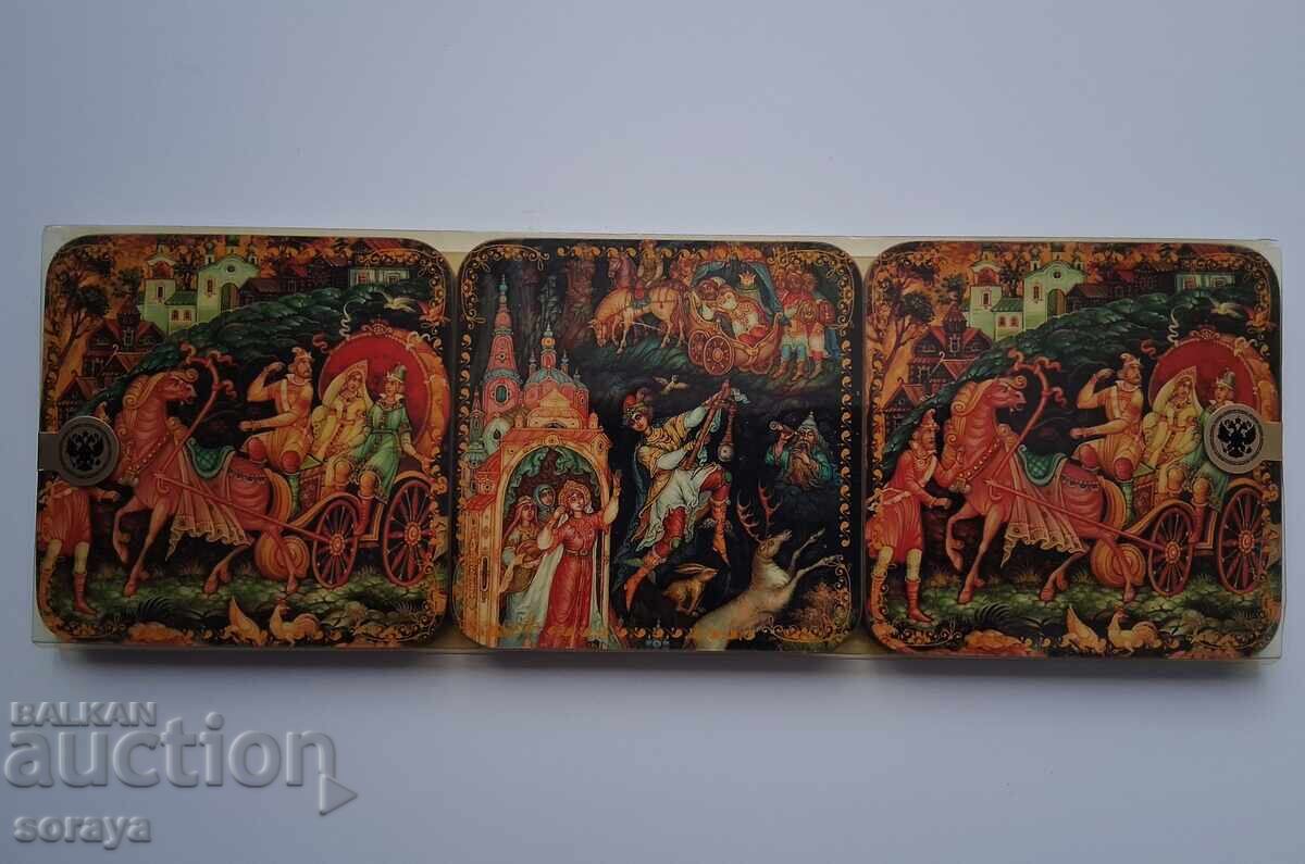 6 стари руски подложки за чаши с илюстрации народни приказки с цена € 7.00 | 13.69 лв. 6 стари руски подложки за чаши с илюстрации народни приказки с цена € 7.00 | 13.69 лв.