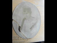 Παλιά φωτογραφία, οβάλ: 17/23 εκ., ημικαρτόν