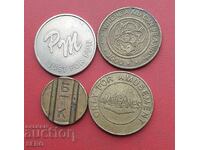 Tokens-Παρτίδα 4 τεμάχια