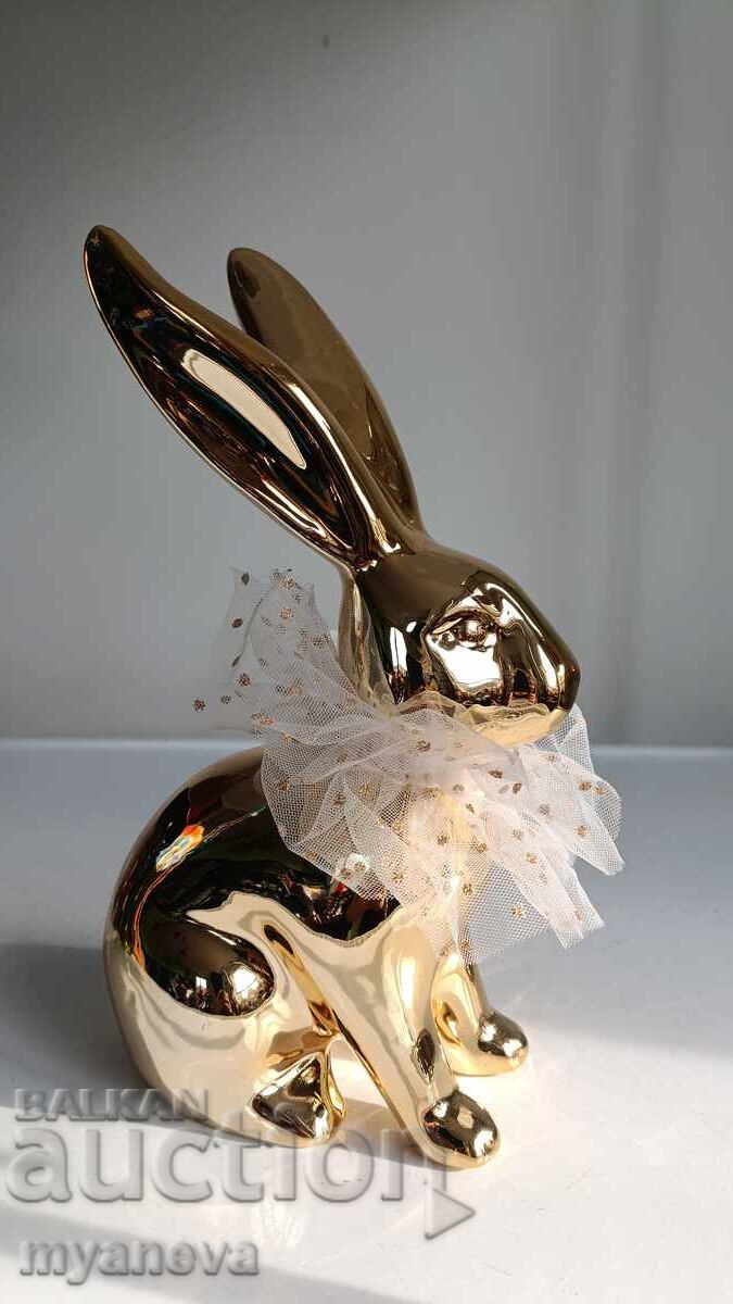 Πορσελάνινο χρυσό κουνελάκι με τιμή € 15.00 | 29.34 BGN