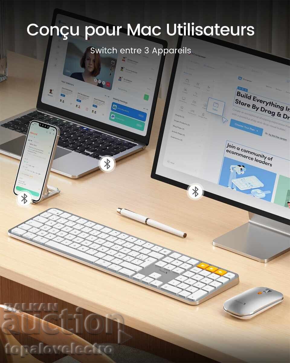 ΚΑΙΝΟΥΡΙΟ! Ασύρματο σετ πληκτρολογίου και ποντικιού για Mac – AZERTY, B με τιμή € 14.00 | 27.38 BGN ΚΑΙΝΟΥΡΙΟ! Ασύρματο σετ πληκτρολογίου και ποντικιού για Mac – AZERTY, B με τιμή € 14.00 | 27.38 BGN