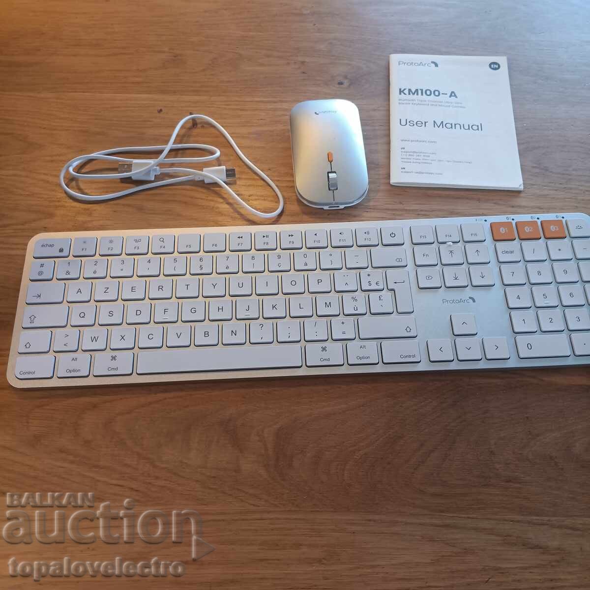 Παράδοση ΚΑΙΝΟΥΡΙΟ! Ασύρματο σετ πληκτρολογίου και ποντικιού για Mac – AZERTY, B Παράδοση ΚΑΙΝΟΥΡΙΟ! Ασύρματο σετ πληκτρολογίου και ποντικιού για Mac – AZERTY, B