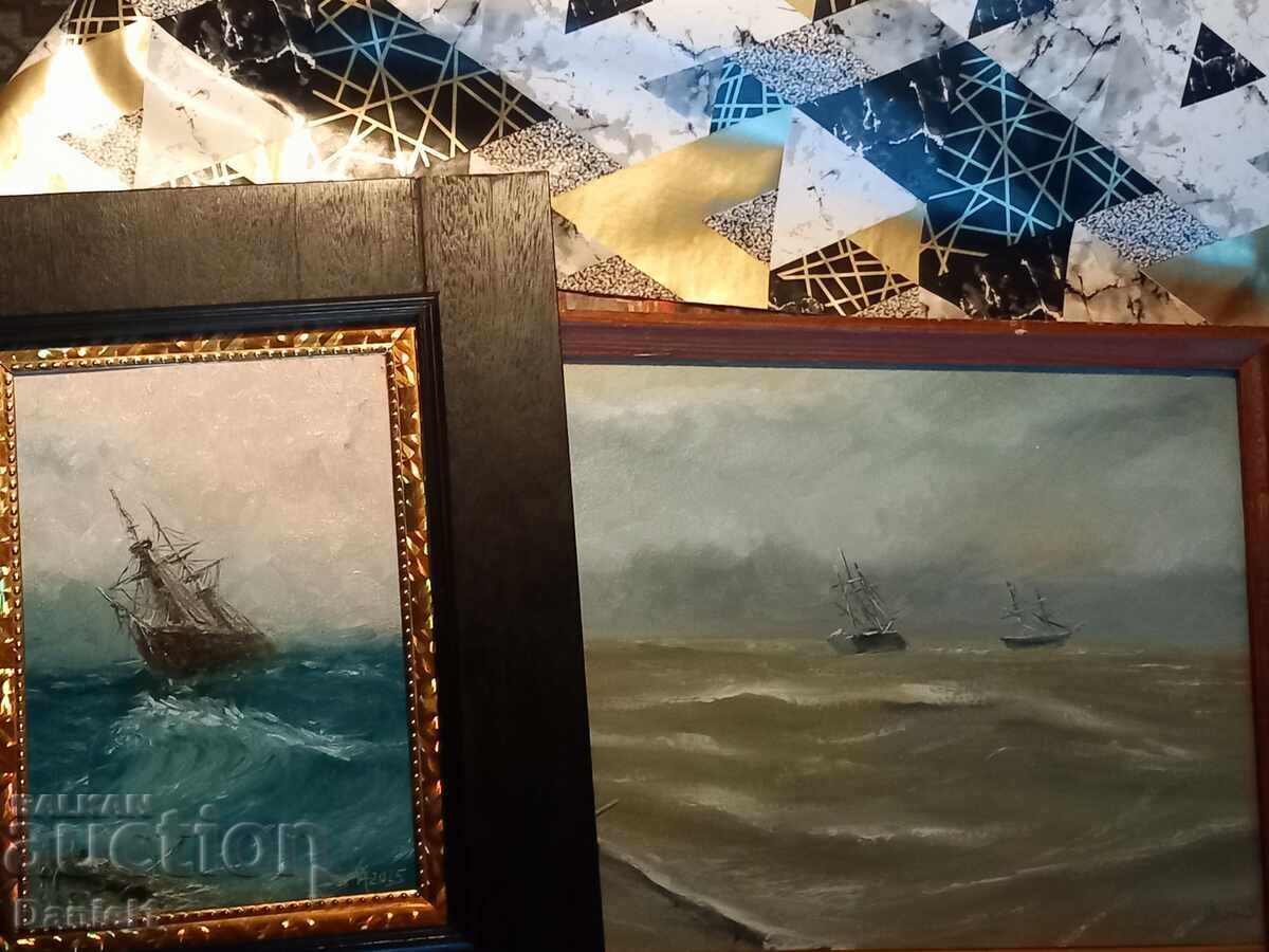 Лот картини маринизъм