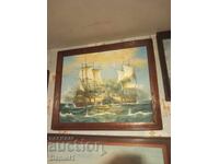 Bătălia navală 57×68 cm