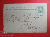 BULGARIA Small Lion Travel Postcard Kotel Varna 1891