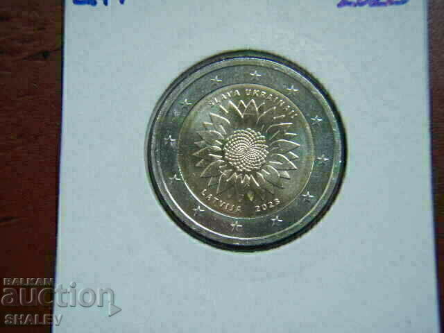 2 euro 2023 Letonia "floare ucraineană" /Letonia - Unc (2 euro) cu preț € 4.90 | 9.58 BGN
