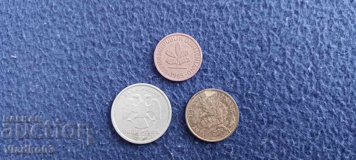 Λοτ νομισμάτων διαφόρων χωρών 3 τεμάχια με τιμή € 0.11 | 0.22 BGN Λοτ νομισμάτων διαφόρων χωρών 3 τεμάχια με τιμή € 0.11 | 0.22 BGN