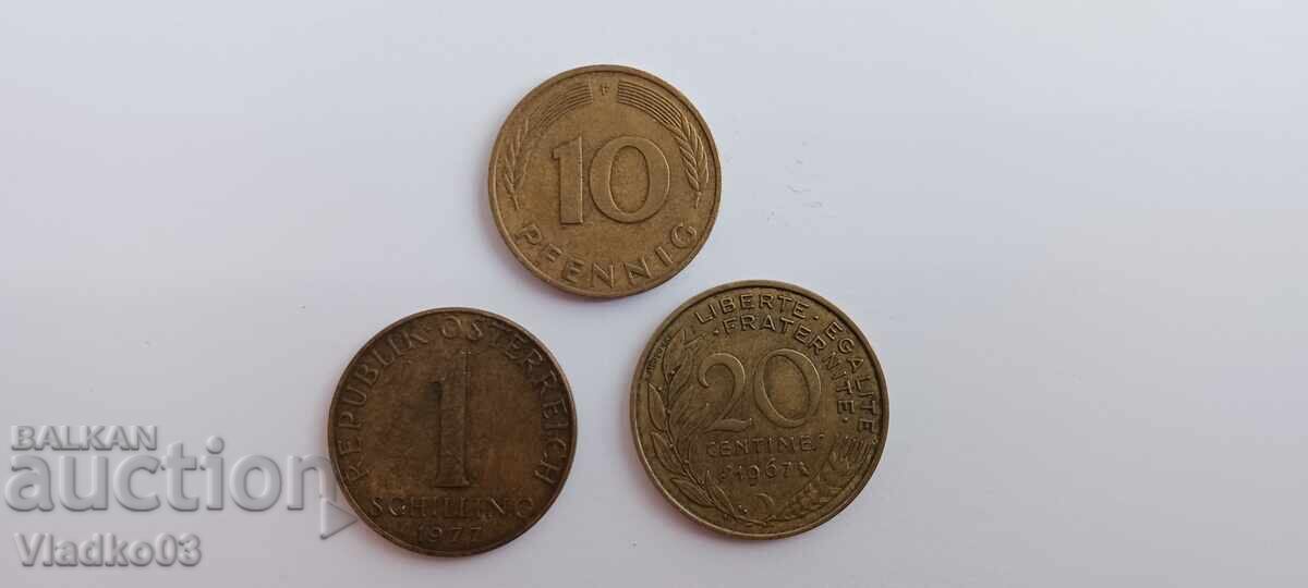 Λοτ νομισμάτων διαφόρων χωρών 3 τεμάχια