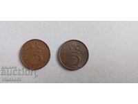 Λοτ 2 νομισμάτων Ολλανδίας Ολλανδίας