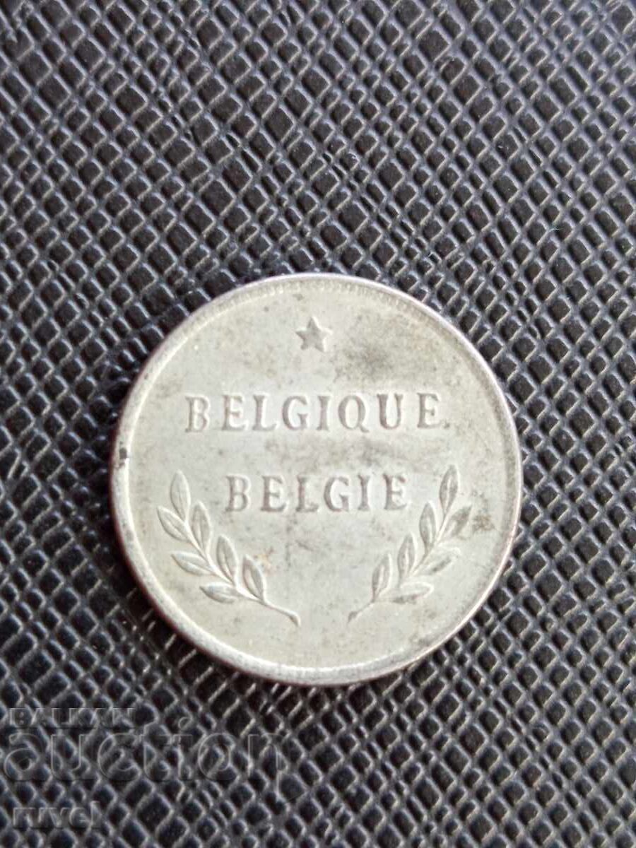 Белгия 2 франка, 1944 г. с цена € 2.40 | 4.69 лв.