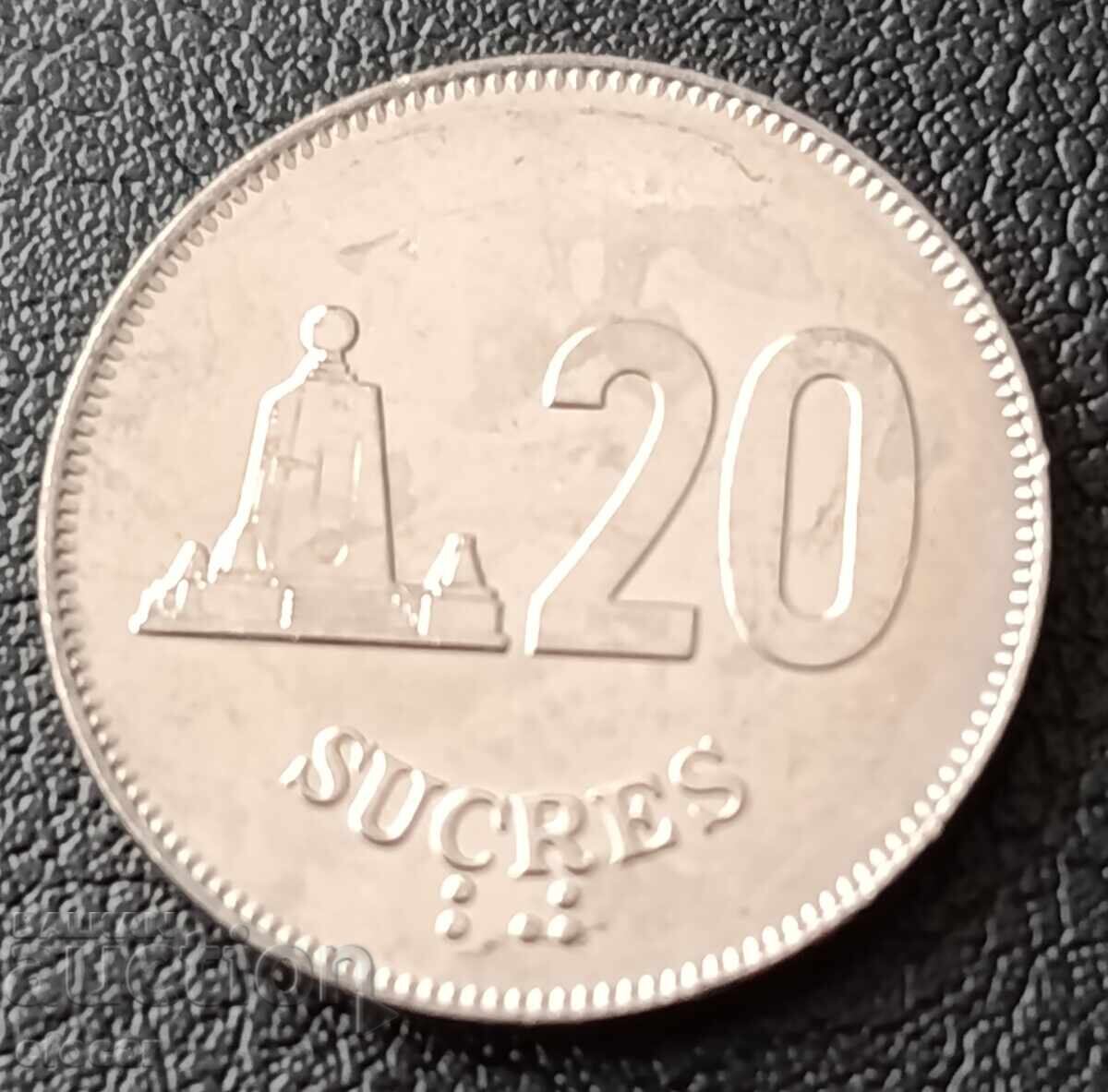 20 Sucres Ecuador 1991
