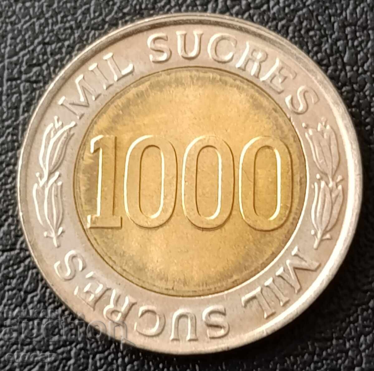 1000 Sucres Ecuador 1997