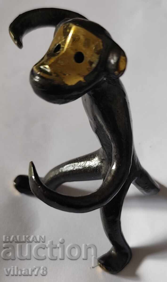 Licitație Veche figurină de bronz - maimuță Licitație Veche figurină de bronz - maimuță