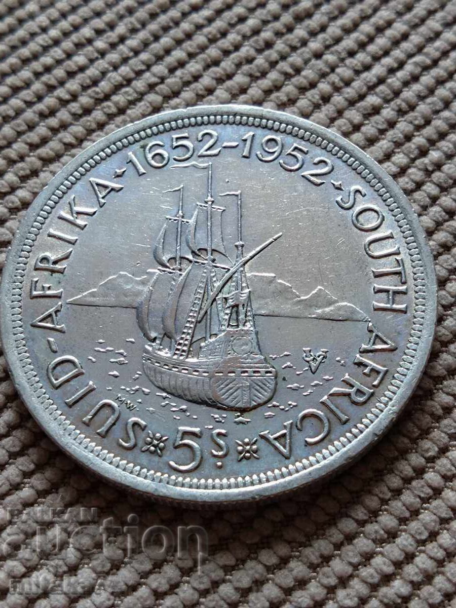 5 șilingi 1952, Africa de Sud 5 șilingi 1952, Africa de Sud