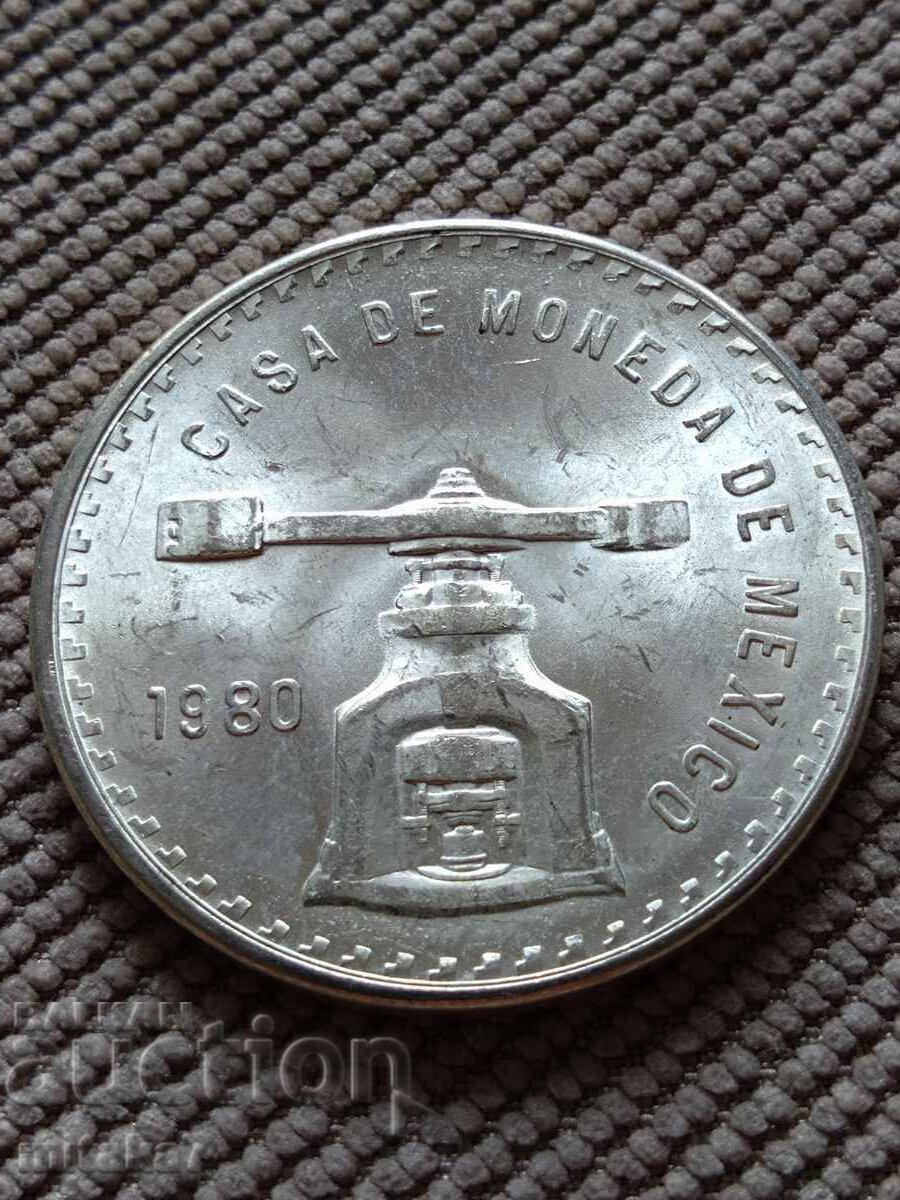 1 uncie argint 1980, Mexic
