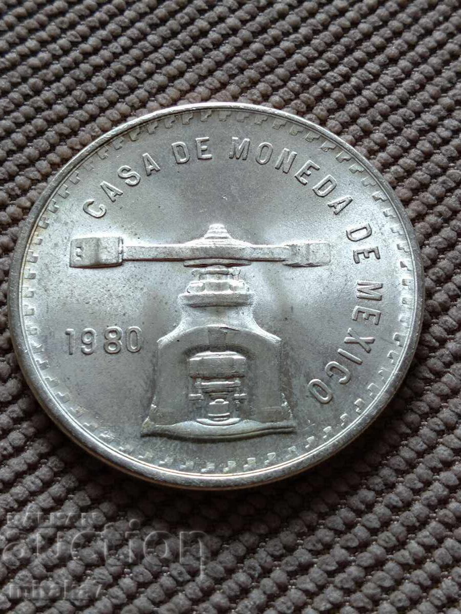 1 ουγγιά ασήμι 1980, Μεξικό
