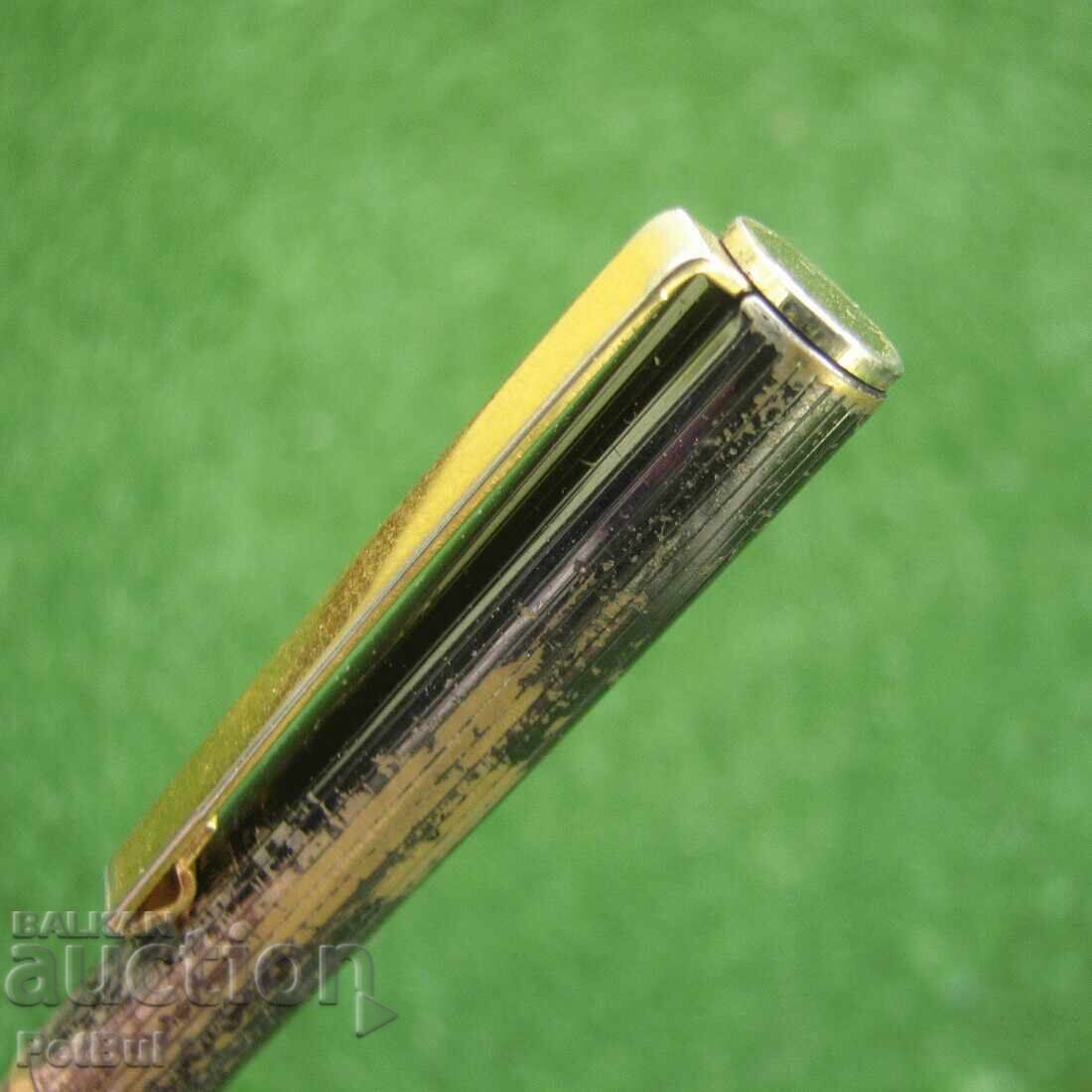 Аукцион 2 в 1 Стара Комбинирана Писалка и Химикалка, Метал Патина