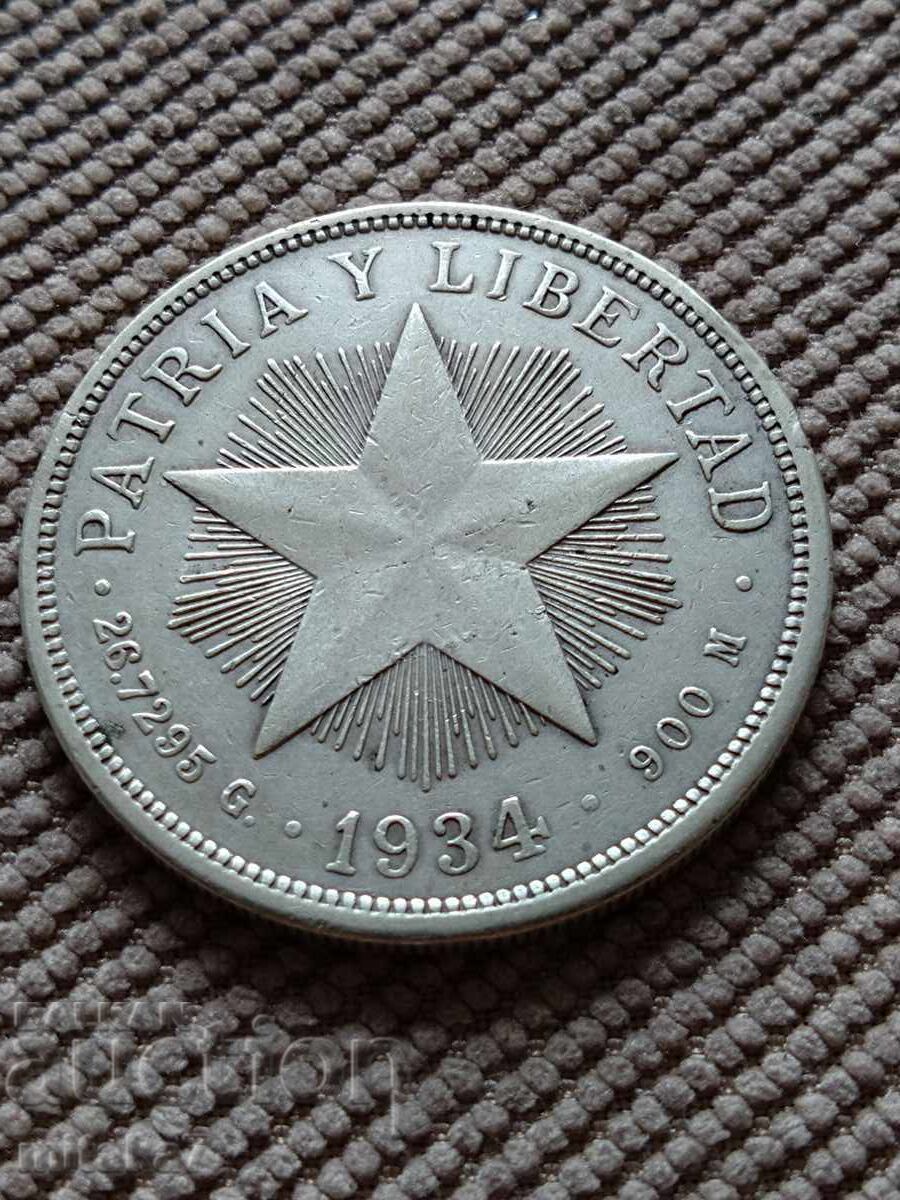 1 peso 1934, Cuba cu preț € 86.00 | 168.20 BGN 1 peso 1934, Cuba cu preț € 86.00 | 168.20 BGN