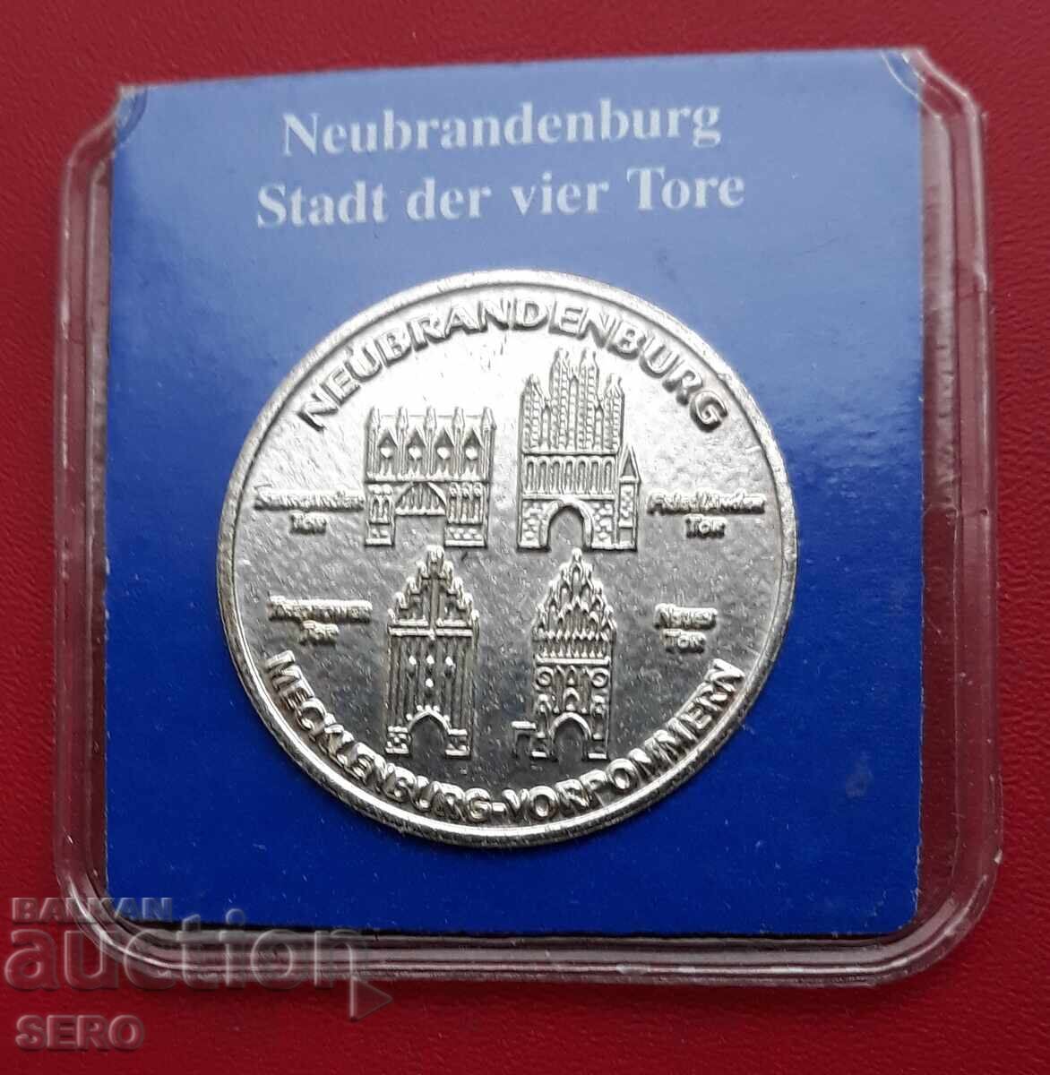 Μετάλλιο-Γερμανία-Μεκλεμβούργο-Δυτική Πομερανία-Νόιμπραντενμπουργκ