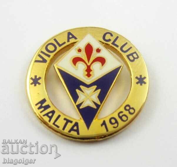 Emblemă de fotbal - VIOLA CLUB Malta 1968 - Fan club Fiorentina