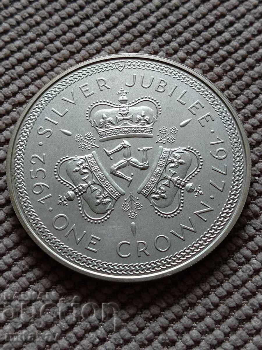 1 coroană 1977, Insula Man 1 coroană 1977, Insula Man