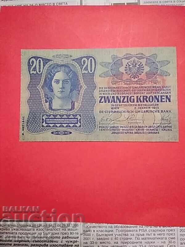20 coroane 1913g