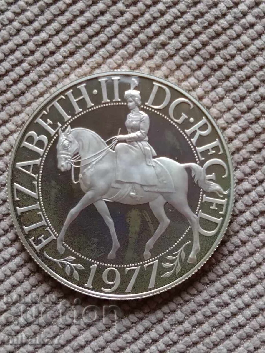 1 coroană 1977, Regatul Unit
