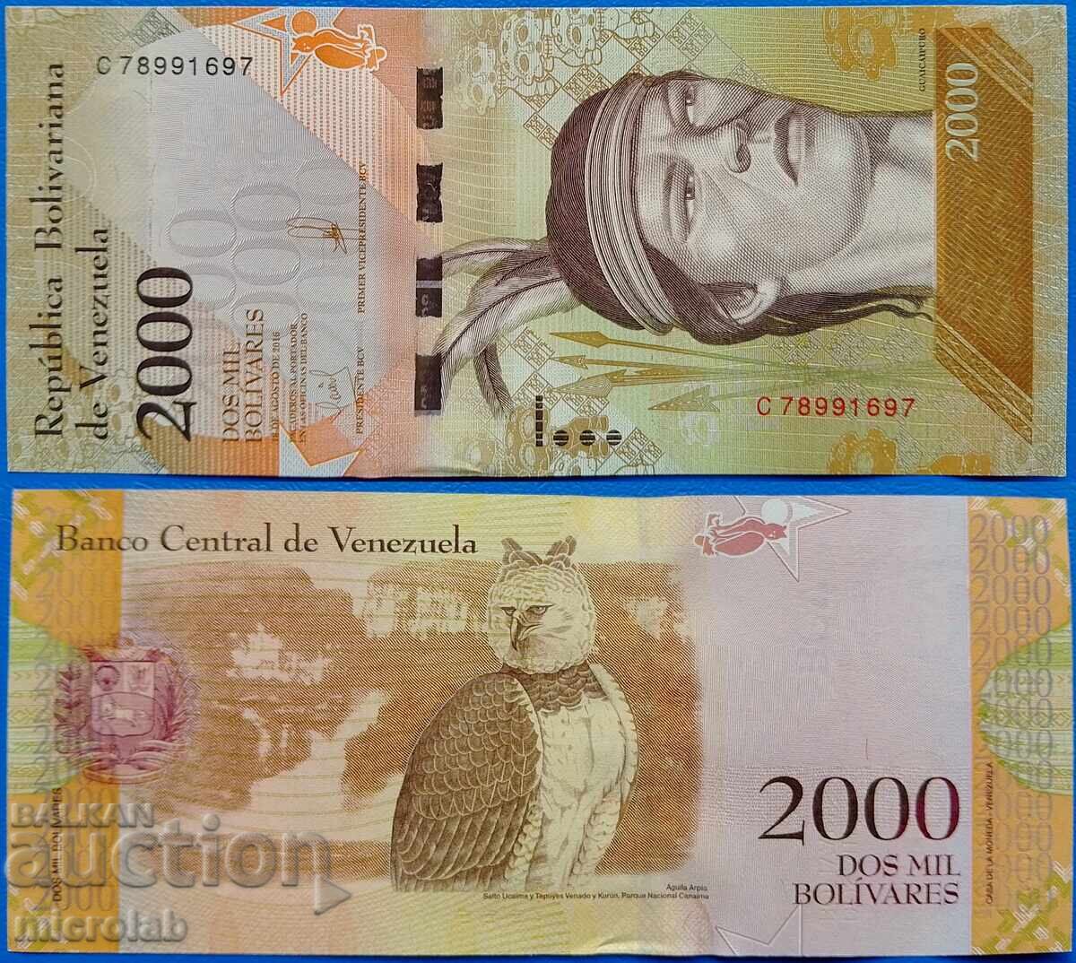 2000 bolivara, Βενεζουέλα 2016 UNC
