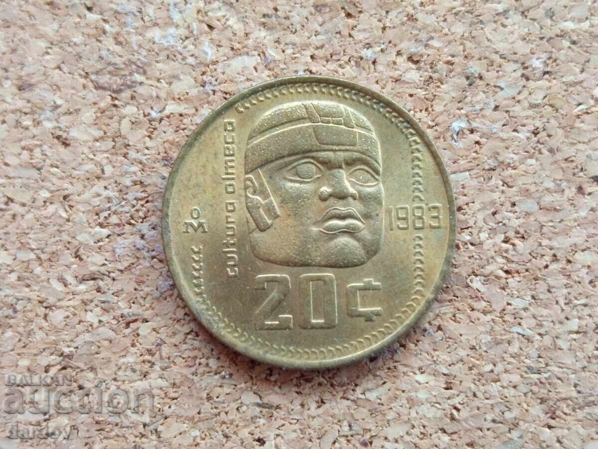 Mexic 20 centavos 1983