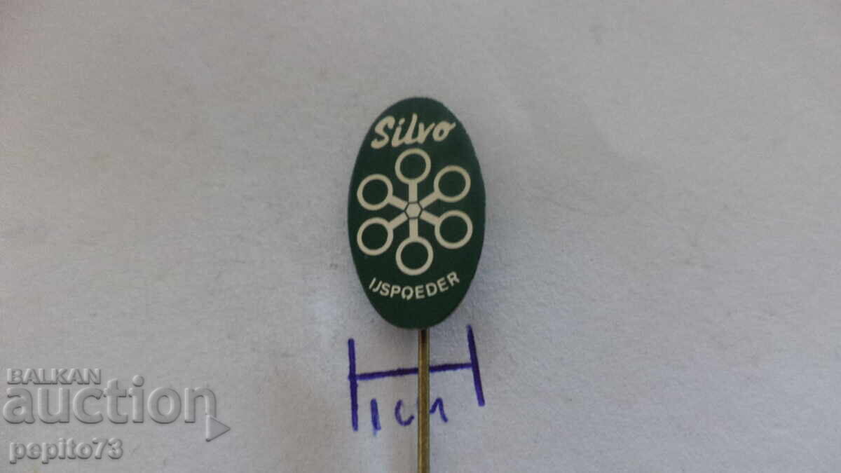 Insigna promoțională, Silvo, companie de produse pentru înghețată cu preț € 0.50 | 0.98 BGN