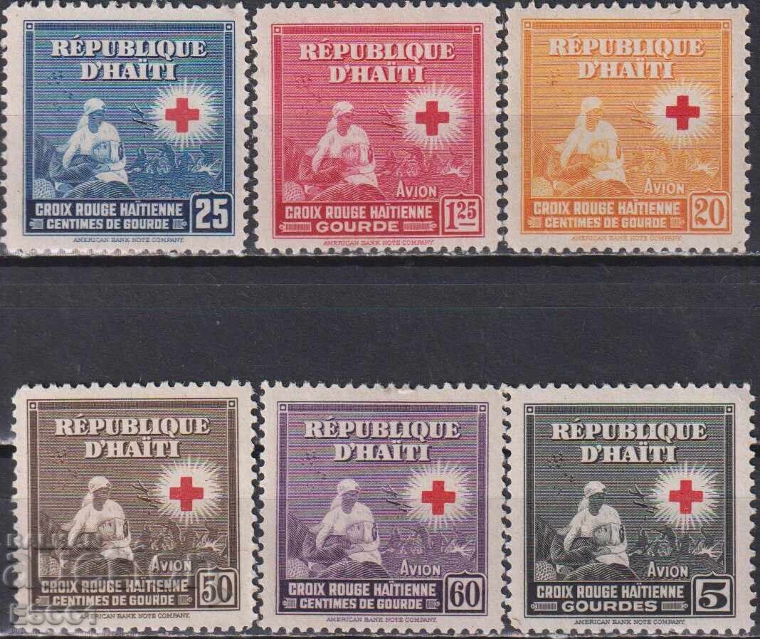 Timbre curate Crucea Roșie 1945 din Haiti