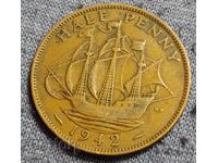 1/2 πένες Ηνωμένο Βασίλειο 1942