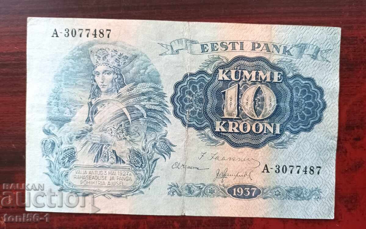 Estonia 10 krooni 1934