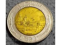 500 lire Italia 1990