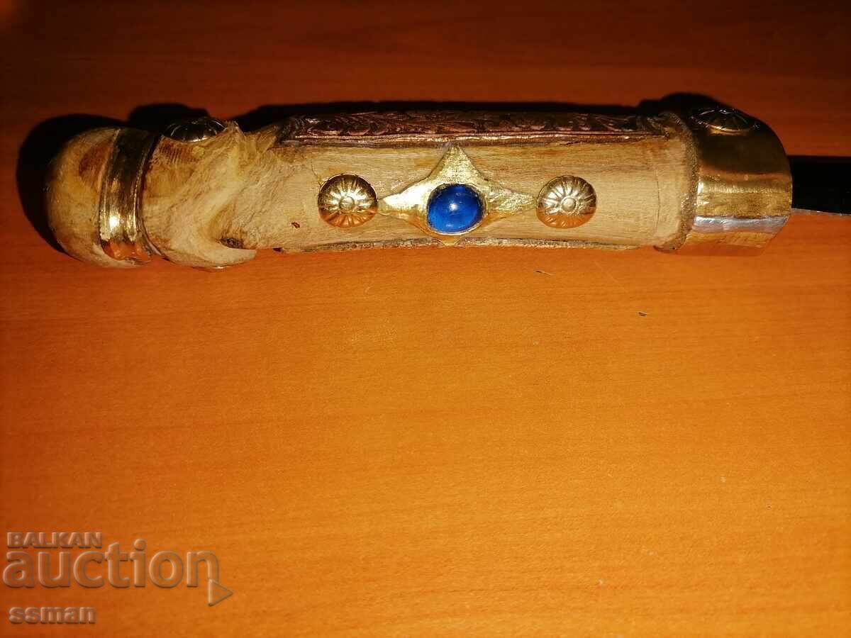 Cuțit de vânătoare vechi, unicat, spinel, turmalină - 6