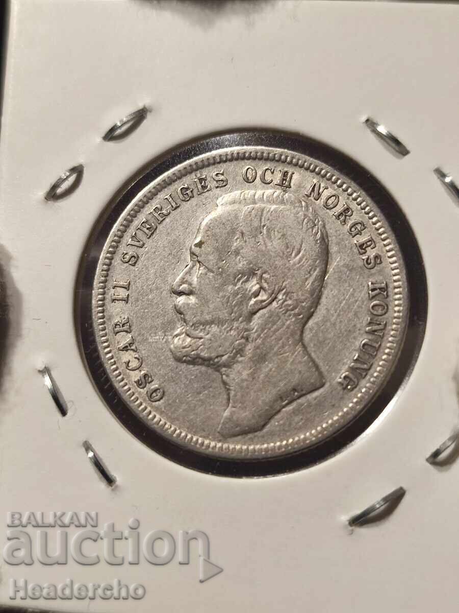 1 coroană 1903 a Regatului Suediei/Norvegiei - argint 1 coroană 1903 a Regatului Suediei/Norvegiei - argint