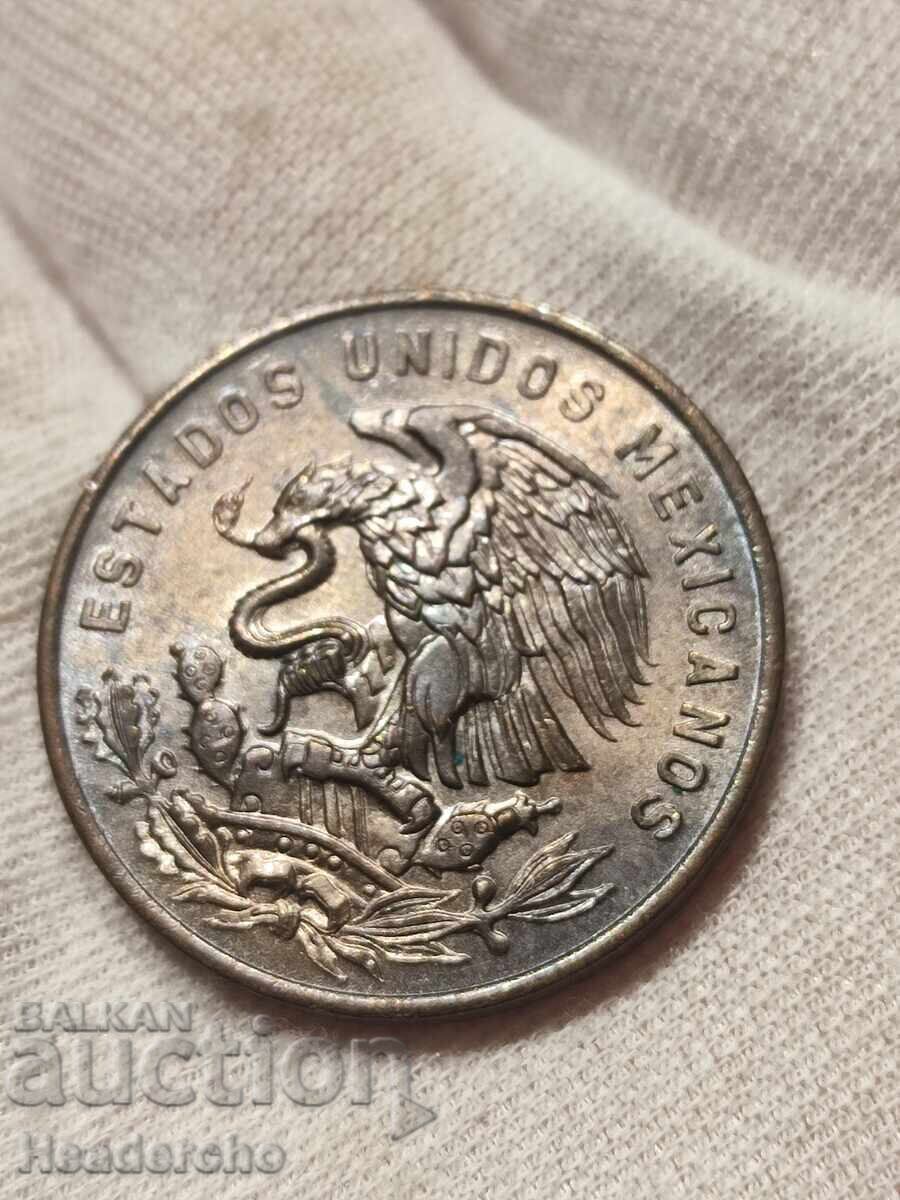 Licitație 20 centavo (cenți) 1956 Mexic - alamă