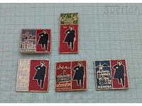 LENIN KPSS SSSR INSIGNĂ LOT 5 BUCĂȚI